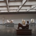 Photograph of Sculptures in the Henry Moore Sculpture Centre at the Art Gallery of Ontario in Toronto Canada.