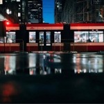 A Flexity Outlook (current generation) streetcar / tram in Toronto, Ontario, Canada.