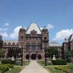 The Ontario Legislative Building situated in Queens Park, Toronto, Ontario, Canada.