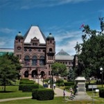 The Ontario Legislative Building situated in Queens Park, Toronto, Ontario, Canada.