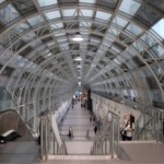 The SkyWalk is an approximately 160-metre enclosed walkway connecting Union Station to the CN Tower and the Rogers Centre (SkyDome) in Toronto, Ontario, Canada.