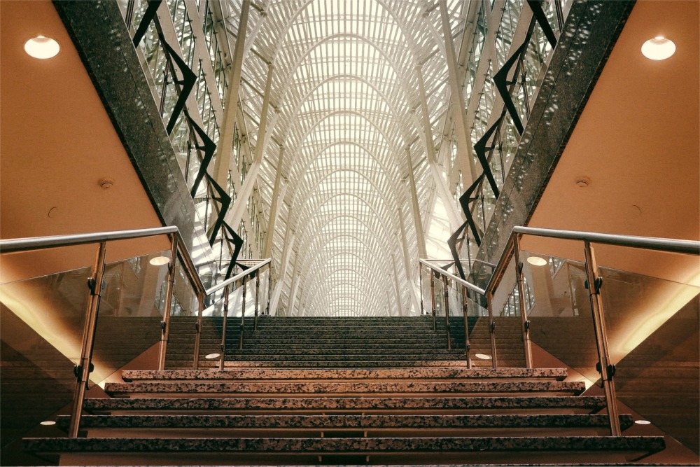 This is a splendid photograph of the Allen Lambert Galleria in Toronto, Ontario, Canada.