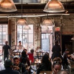 Inside a Toronto Ontario Coffee Shop.