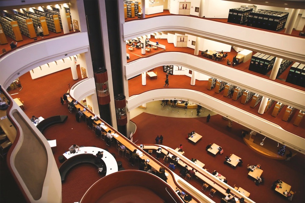 The Toronto Reference Library in Toronto, Ontario, Canada.